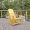 Flash Furniture Yellow Poly Resin Adirondack Style Rocking Chair JJ-C14705-YLW-GG - alternate 1